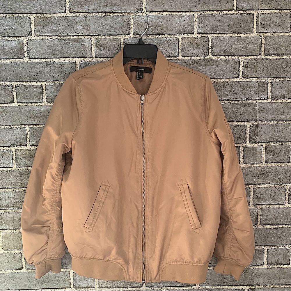 Forever 21 Tan Bomber Jacket